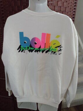 Rare Vintage 90s Bolle Sunglasses Sweatshirt Put Em On Your Face XL Retro
